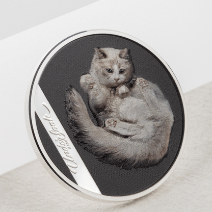 UNDER CAT Underlook 1 Oz Silver Coin $5 Cook Islands 2024 - PARTHAVA COIN