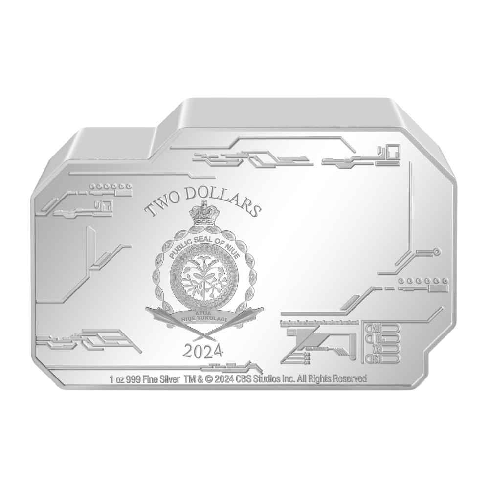 USS ENTERPRISE NCC 1701 1 Oz Silver Coin $2 Niue 2024 - PARTHAVA COIN
