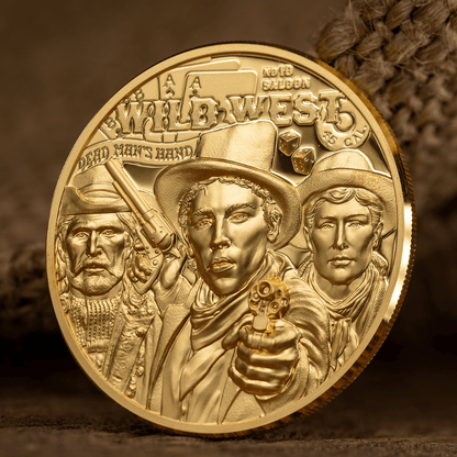 WILD WEST Legends 1 Oz Gold Coin $250 Cook Islands 2024 - PARTHAVA COIN