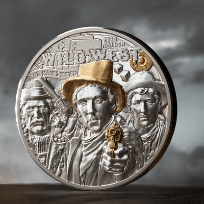 WILD WEST Legends 3 Oz Silver Coin $20 Cook Islands 2024 - PARTHAVA COIN