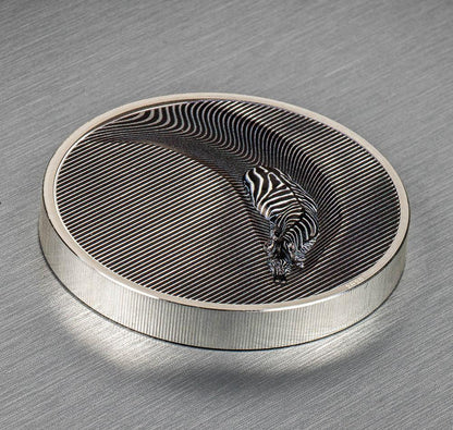ZEBRA Camouflage of Nature 3 Oz Silver Coin $20 Palau 2023 - PARTHAVA COIN