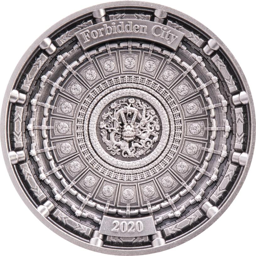 FORBIDDEN CITY 4 Layer Silver Coin $10 Solomon Islands 2020 - PARTHAVA COIN