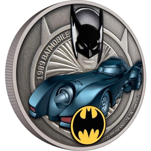 DC Comics - 1989 Batmobile 1oz Silver Coin - PARTHAVA COIN