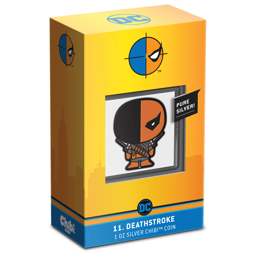 DEATHSTROKE™,  1oz Pure Silver Coin, Series: Chibi® Coin Collection DC Comics Series 2021, Niue, NZ Mint - PARTHAVA COIN