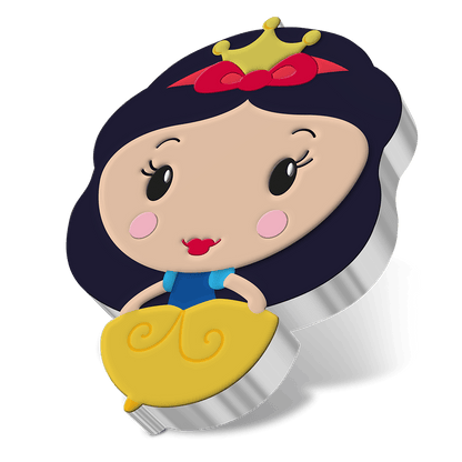 SNOW WHITE, 1oz Pure Silver Coin, Series: Chibi® Coin Collection Disney Princess 2021, Niue, NZ Mint - PARTHAVA COIN