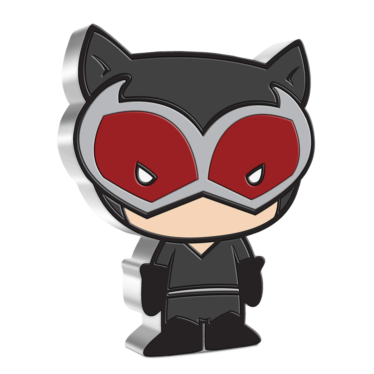 CATWOMAN, 1oz Pure Silver Coin, Series: Chibi Coin Collection DC Comics 2021, Niue, NZ Mint - PARTHAVA COIN