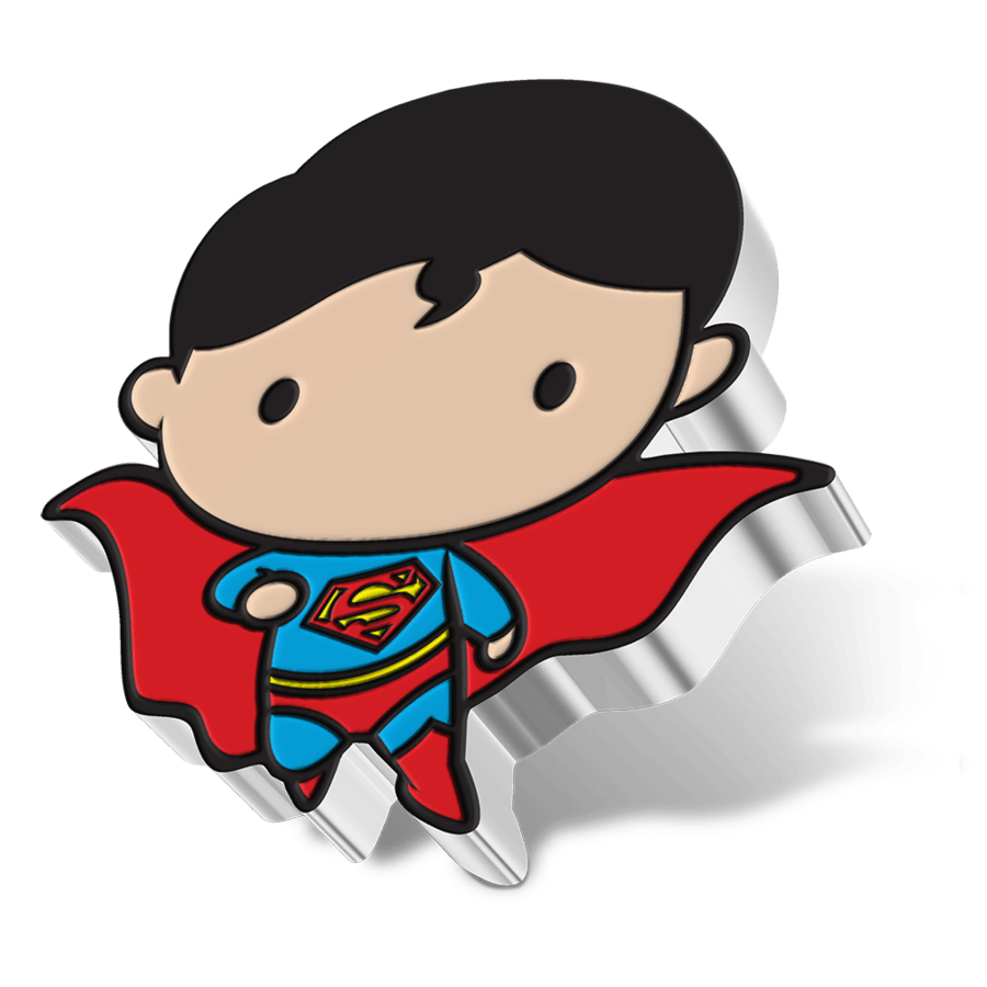 SUPERMAN™ FLYING, 1 oz. Pure Silver Coin, Series: Chibi® Coin Collection DC Comics 2021, Niue, NZ Mint - PARTHAVA COIN