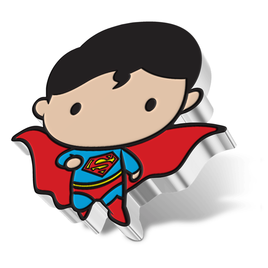 PREMIUM NUMBER SELECTION, SUPERMAN™ FLYING, 1 oz Pure Silver Coin, Series: Chibi® Coin Collection DC Comics 2021, Niue, NZ Mint - PARTHAVA COIN