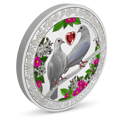 Love is Precious – Doves 1oz Silver Coin, 2022 Niue - PARTHAVA COIN