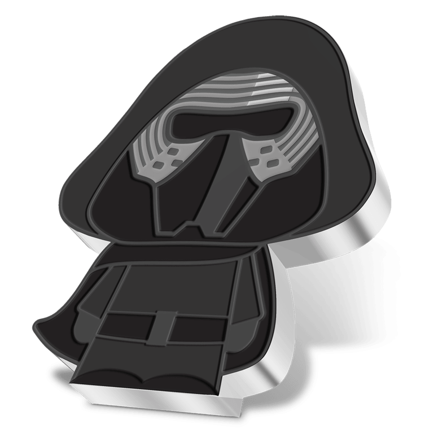 KYLO REN™, 1oz Pure Silver Coin, Series: Chibi® Coin Collection Star Wars™ 2021, Niue, NZ Mint - PARTHAVA COIN