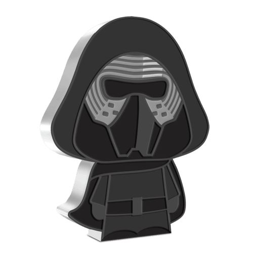 PREMIUM NUMBER SELECTION, KYLO REN™, 1 oz Pure Silver Coin, Series: Chibi® Coin Collection Star Wars™ 2021, Niue, NZ Mint - PARTHAVA COIN