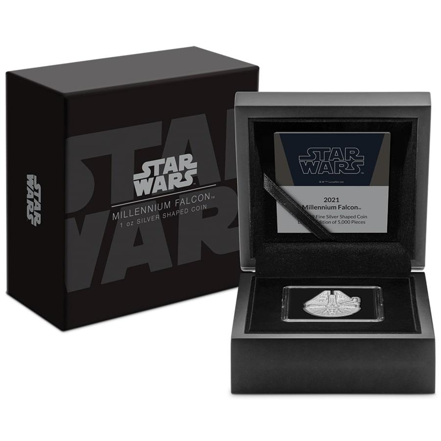 Star Wars™: Millennium Falcon™ 1oz Silver Shaped Coin - PARTHAVA COIN