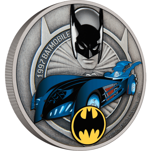 DC Comics - 1997 Batmobile 1oz Silver Coin - PARTHAVA COIN