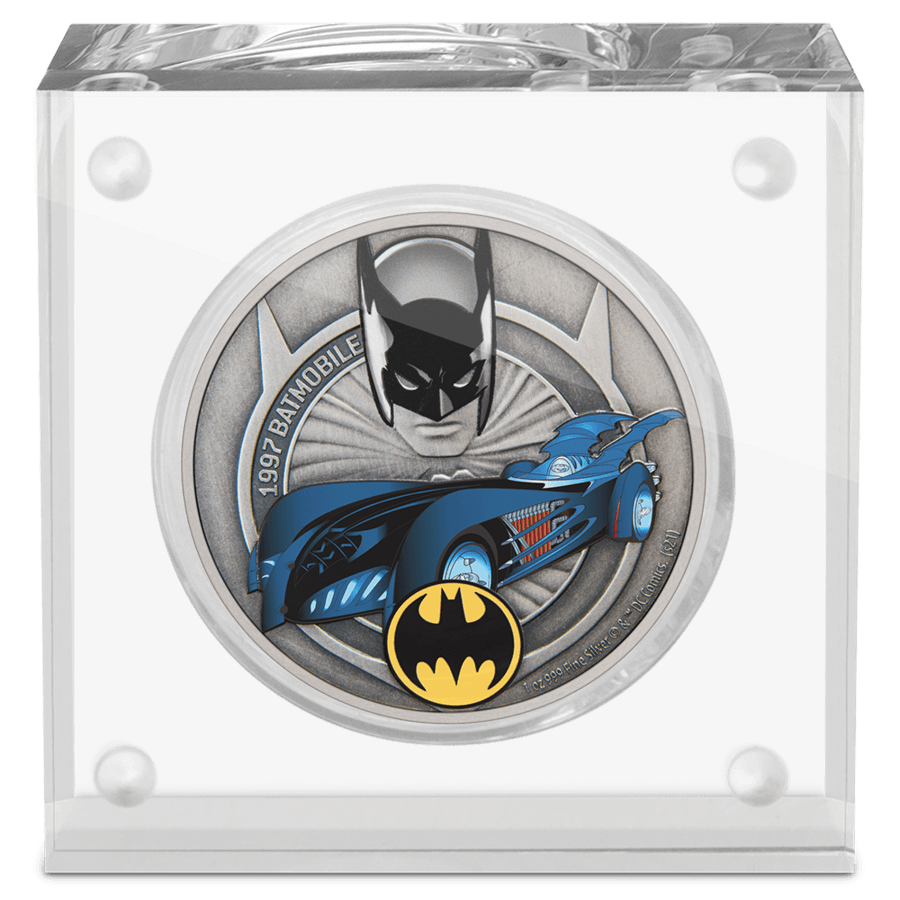 DC Comics - 1997 Batmobile 1oz Silver Coin - PARTHAVA COIN