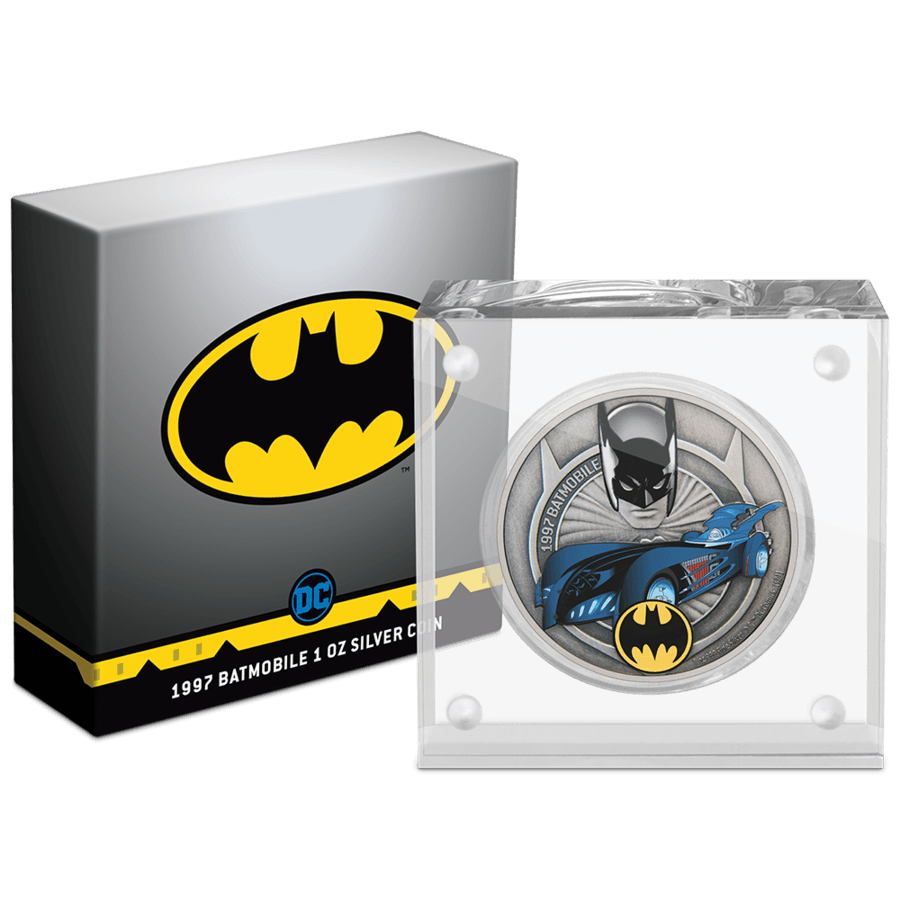 DC Comics - 1997 Batmobile 1oz Silver Coin - PARTHAVA COIN
