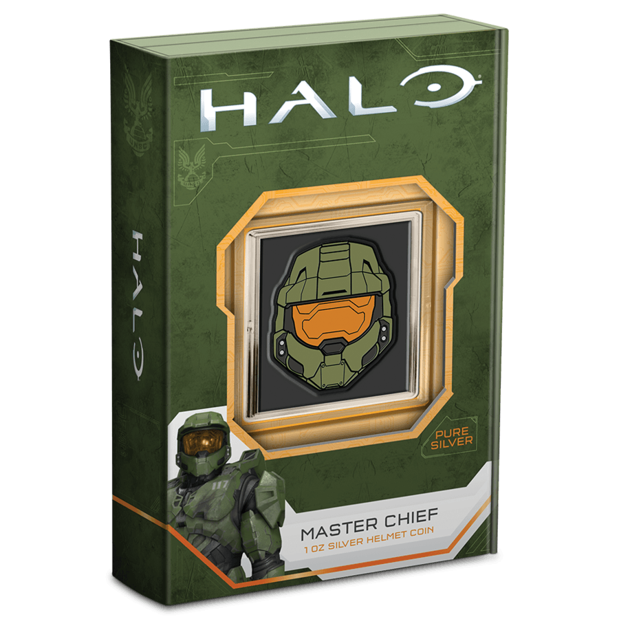Halo Master Chief Helmet 1oz Silver Coin - PARTHAVA COIN