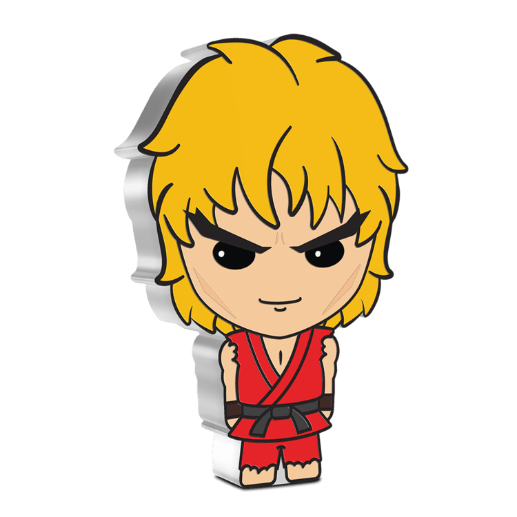 KEN MASTERS, 1oz. Pure Silver Coin, Series: Chibi® Coin Collection Street Fighter™  2021, Niue, NZ Mint - PARTHAVA COIN