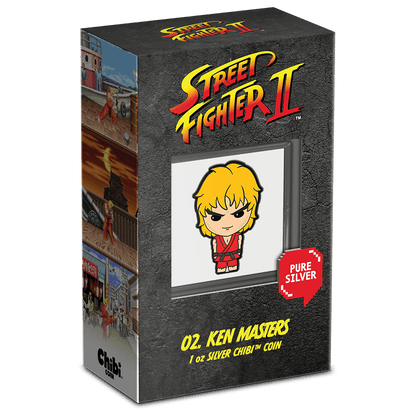 KEN MASTERS, 1oz. Pure Silver Coin, Series: Chibi® Coin Collection Street Fighter™  2021, Niue, NZ Mint - PARTHAVA COIN