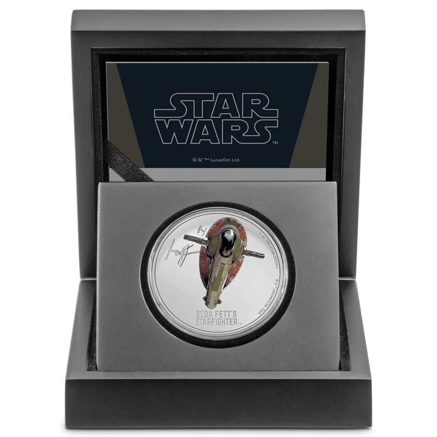 Boba Fett's Starfighter, 1 oz. Pure Silver Coin, 2022 Niue - PARTHAVA COIN