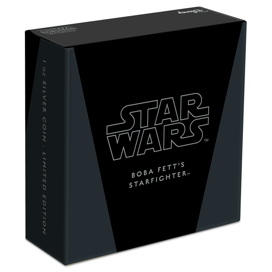 Boba Fett's Starfighter, 1 oz. Pure Silver Coin, 2022 Niue - PARTHAVA COIN