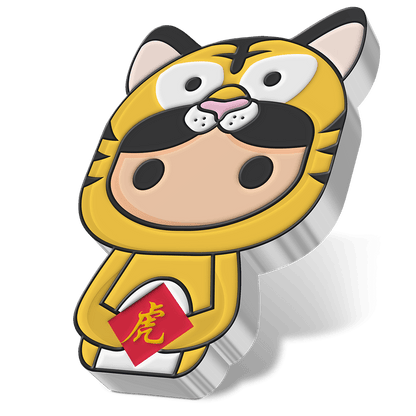 PREMIUM NUMBER SELECTION, 2022 YEAR OF THE TIGER, 1 oz Pure Silver Coin, Series: Chibi® Coin Collection Lunar Series 2022, Niue, NZ Mint - PARTHAVA COIN