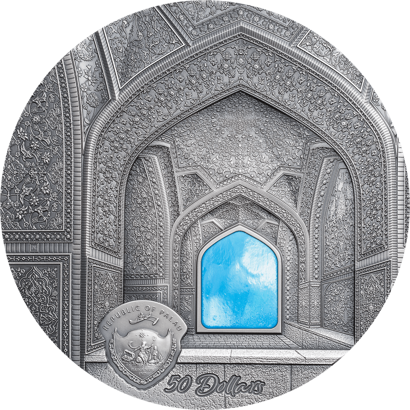 TIFFANY ART Isfahan 1 Kg Kilo Silver Coin $50 Palau 2020 - PARTHAVA COIN