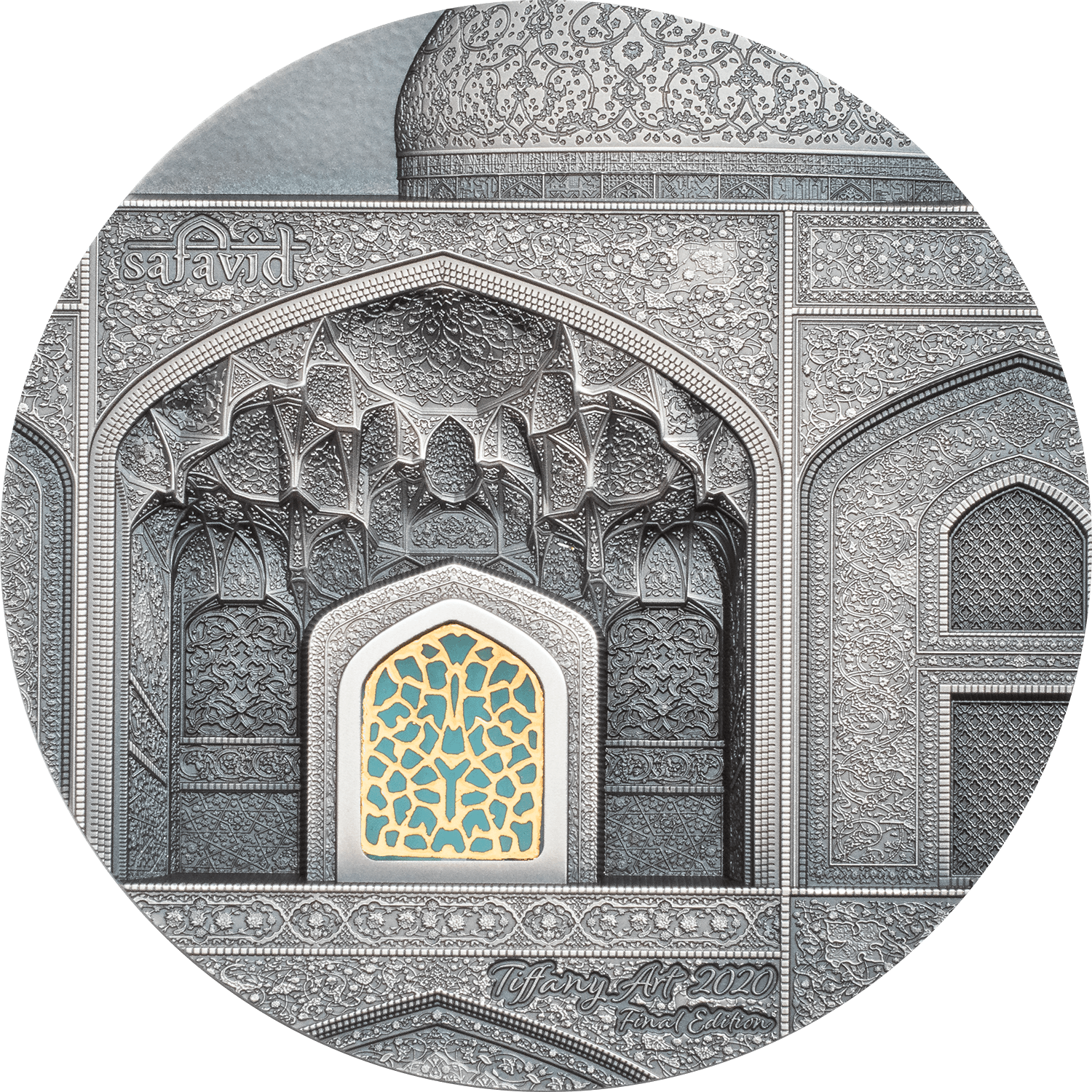 TIFFANY ART Safavid 2 oz Silver Coin $10 Palau 2020 - PARTHAVA COIN