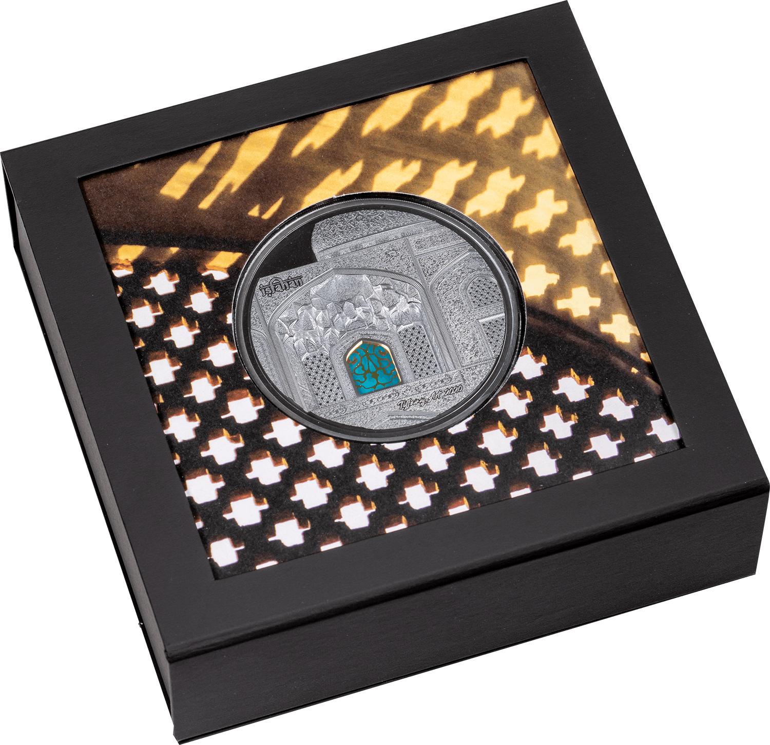 TIFFANY ART Isfahan 5 Oz Silver Coin $25 Palau 2020 - PARTHAVA COIN