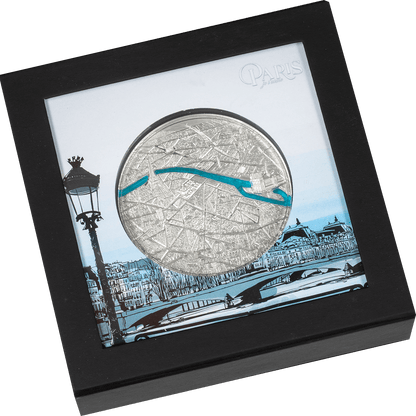 TIFFANY ART METROPOLIS Paris 3 Oz Silver Coin $20 Palau 2021 - PARTHAVA COIN