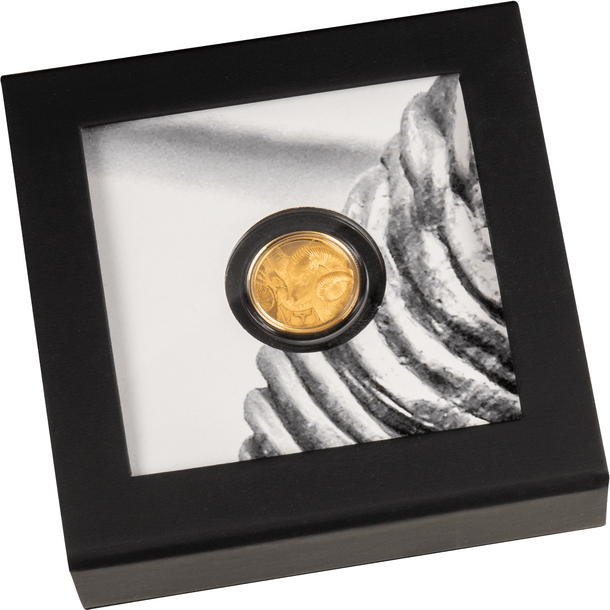 MAGNIFICENT ARGALI Ram Gold Coin 1000 Togrog Mongolia 2022 - PARTHAVA COIN