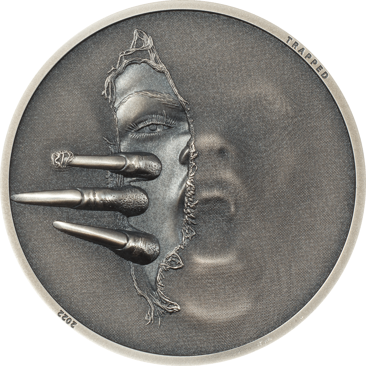 UNTRAPPED 1 Oz Silver Coin $5 Cook Islands 2022 - PARTHAVA COIN