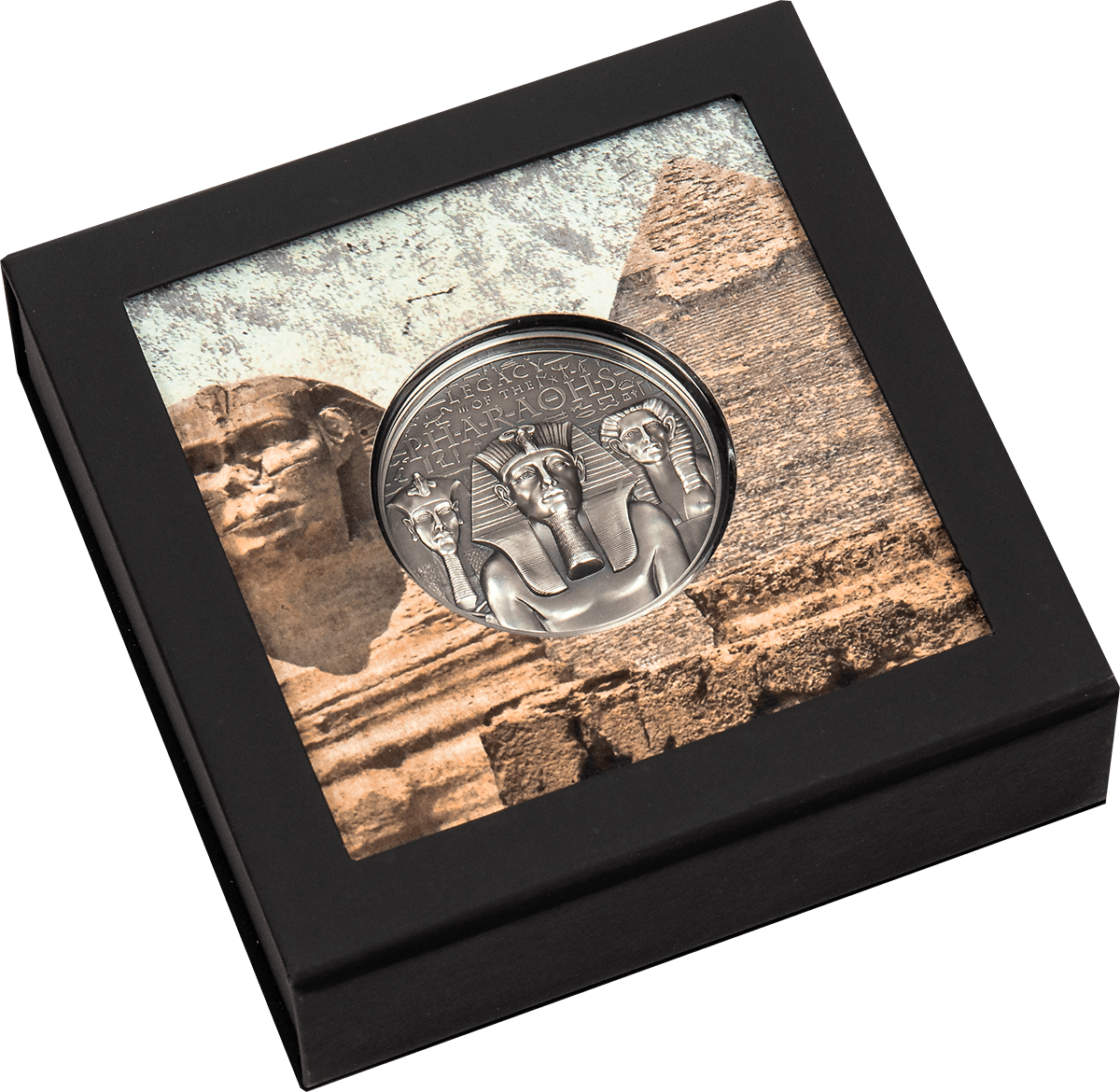 LEGACY OF THE PHARAOHS Antique 3 Oz Silver Coin $20 Cook Islands 2022 - PARTHAVA COIN
