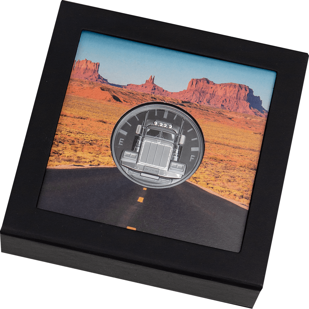 TRUCK King of the Road 2 Oz Silver Coin $10 Cook Islands 2022 - PARTHAVA COIN