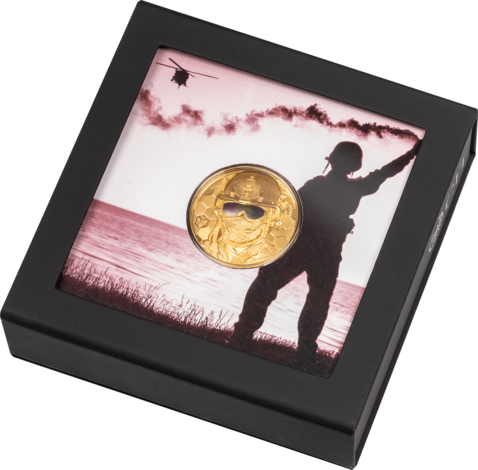 SPECIAL FORCES Real Heroes 1 Oz Gold Coin $250 Cook Islands 2022 - PARTHAVA COIN