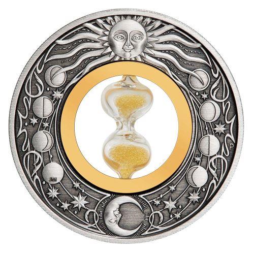 HOURGLASS 2 Oz Silver Coin $2 Tuvalu 2021 - PARTHAVA COIN