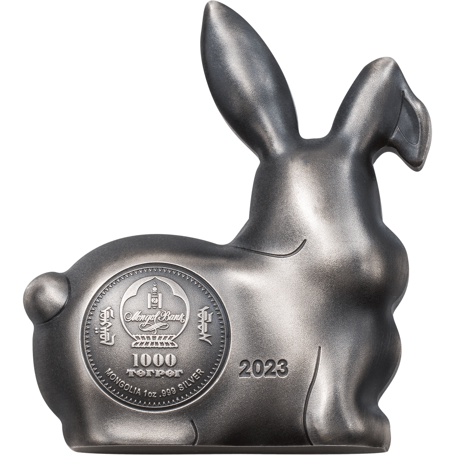 SWEET RABBIT Lunar Collection 1 Oz Silver Coin 1000 Togrog Mongolia 2023 - PARTHAVA COIN