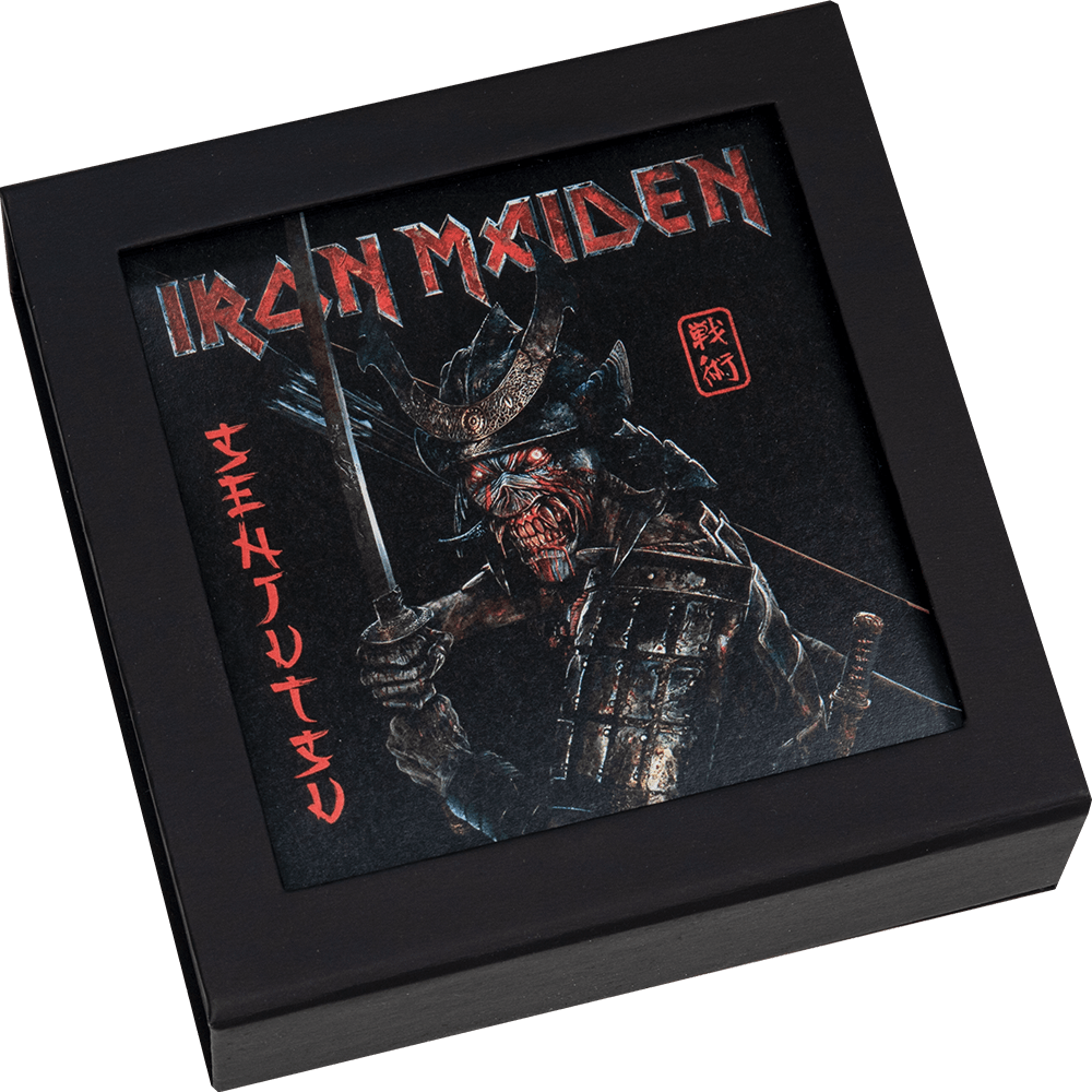 SENJUTSU Iron Maiden 2 Oz Silver Coin $10 Cook Islands 2022 - PARTHAVA COIN