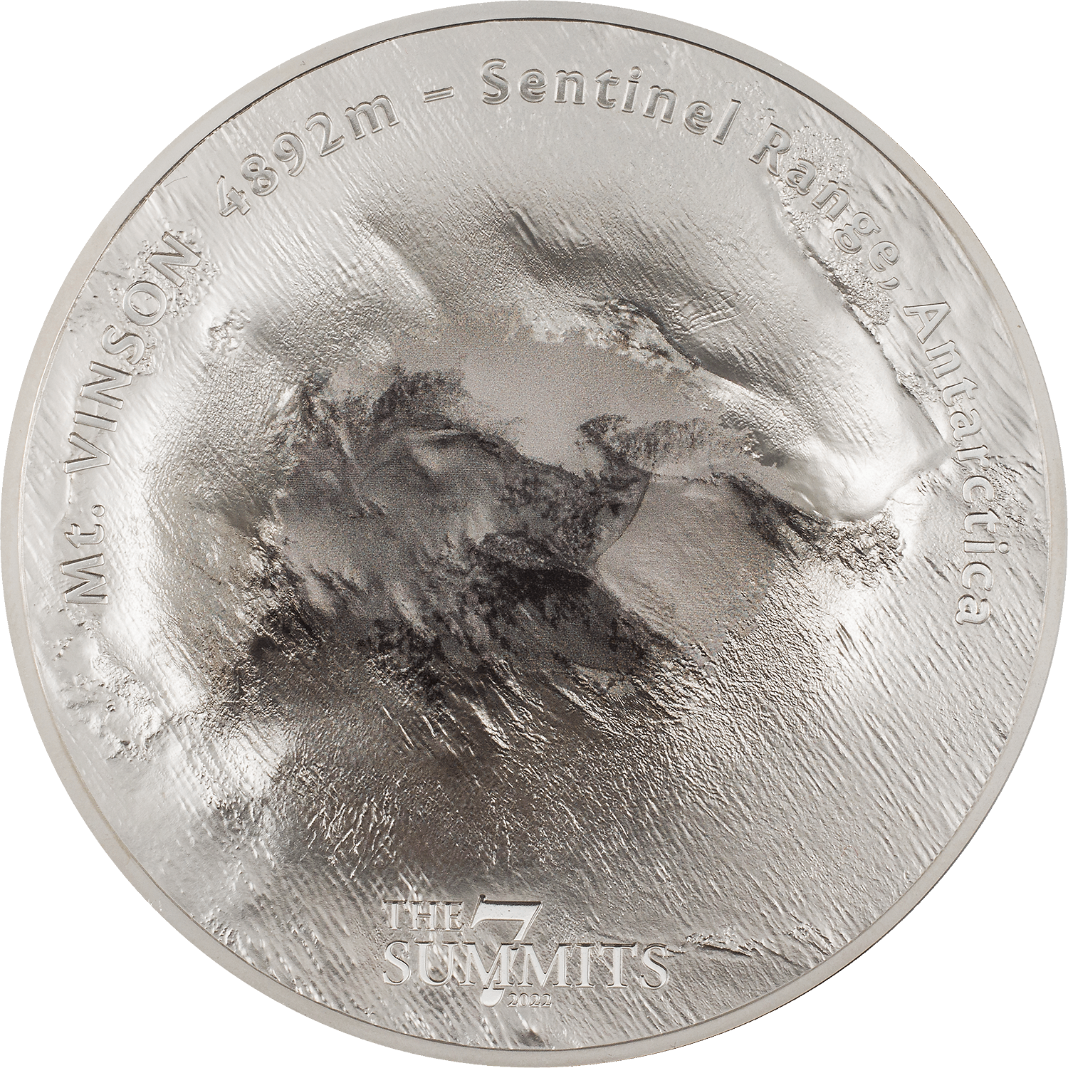 MT VINSON 7 Summits 5 Oz Silver Coin $25 Cook Islands 2022 - PARTHAVA COIN
