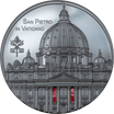 SAN PIETRO IN VATICANO Tiffany Art 5 Oz Silver Coin $25 Palau 2022 - PARTHAVA COIN