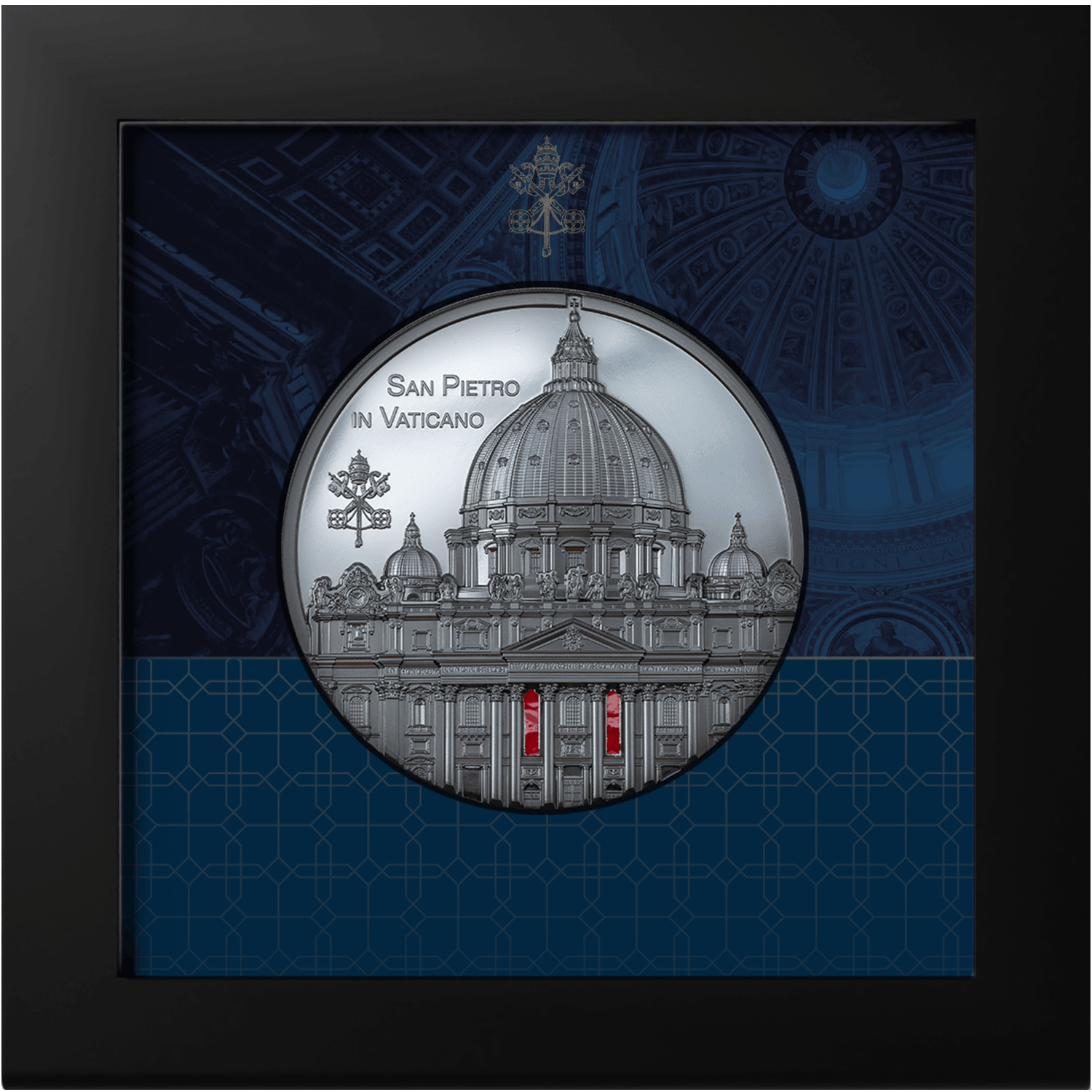 SAN PIETRO IN VATICANO Tiffany Art 5 Oz Silver Coin $25 Palau 2022 - PARTHAVA COIN