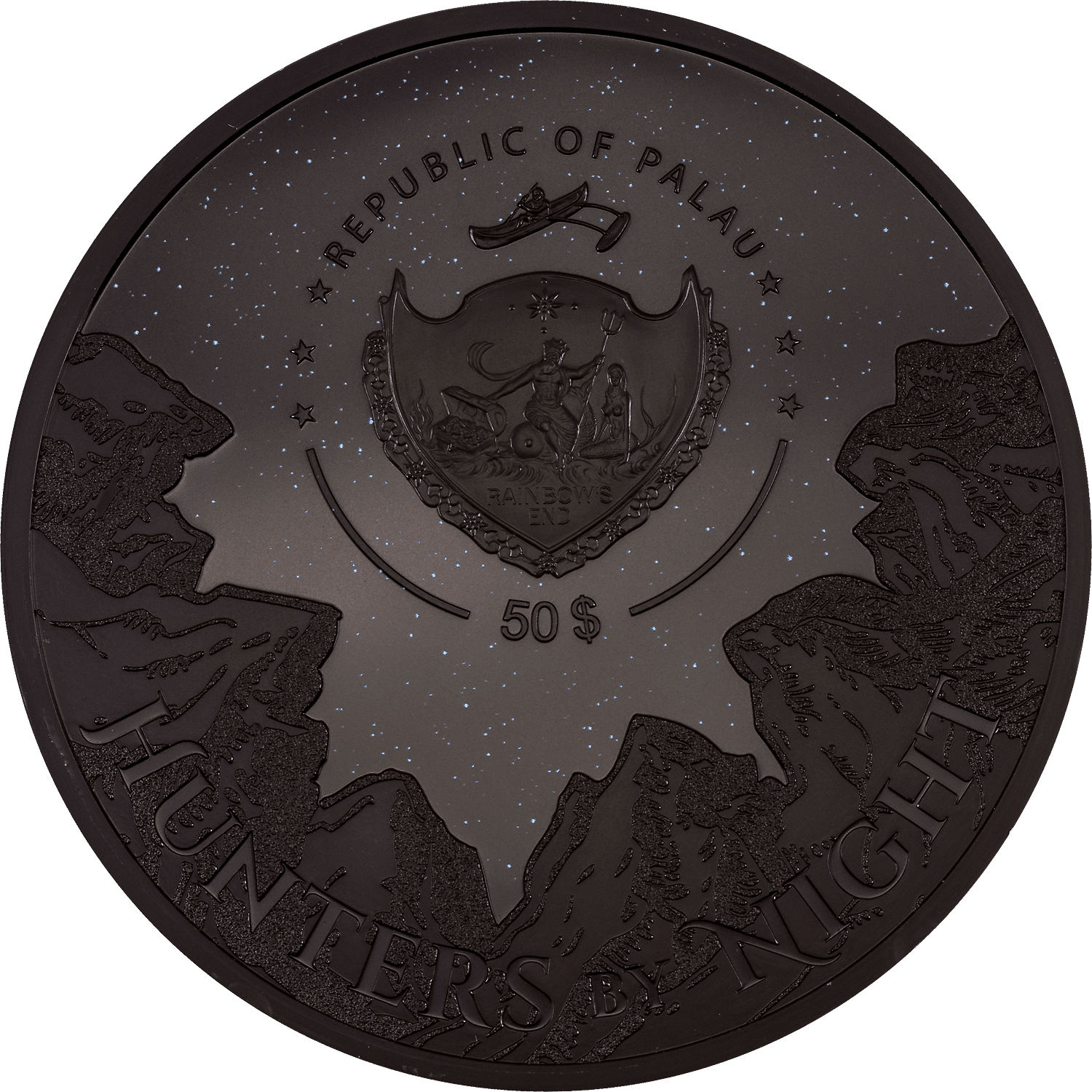 PYTHON Hunters By Night 1 Kg Kilo Silver Coin $50 Palau 2023 - PARTHAVA COIN