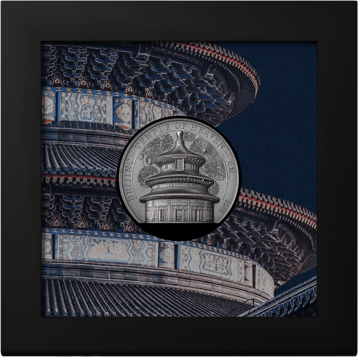 TEMPLE OF HEAVEN Beijing 2 Oz Silver Coin $10 Cook Islands 2023 - PARTHAVA COIN