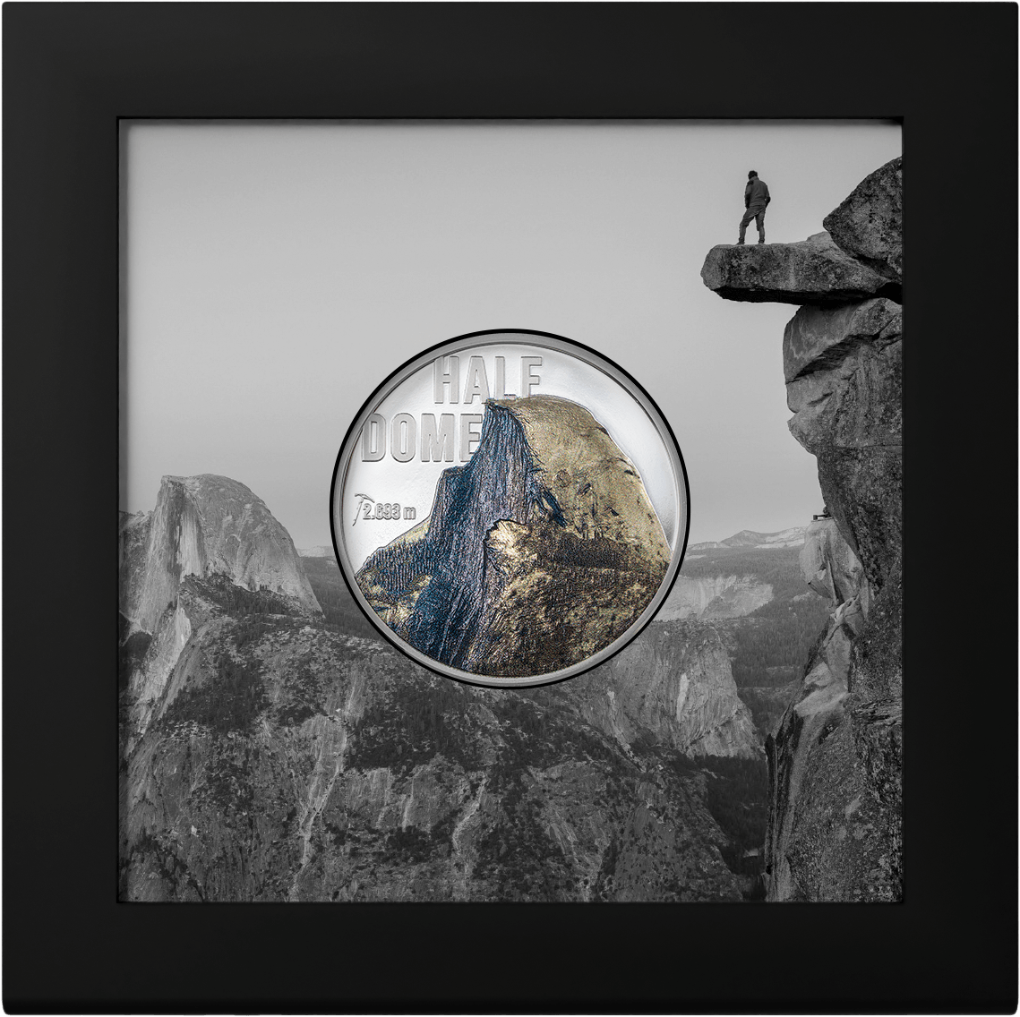 HALF DOME Mountains 2 Oz Silver Coin $10 Cook Islands 2023 - PARTHAVA COIN