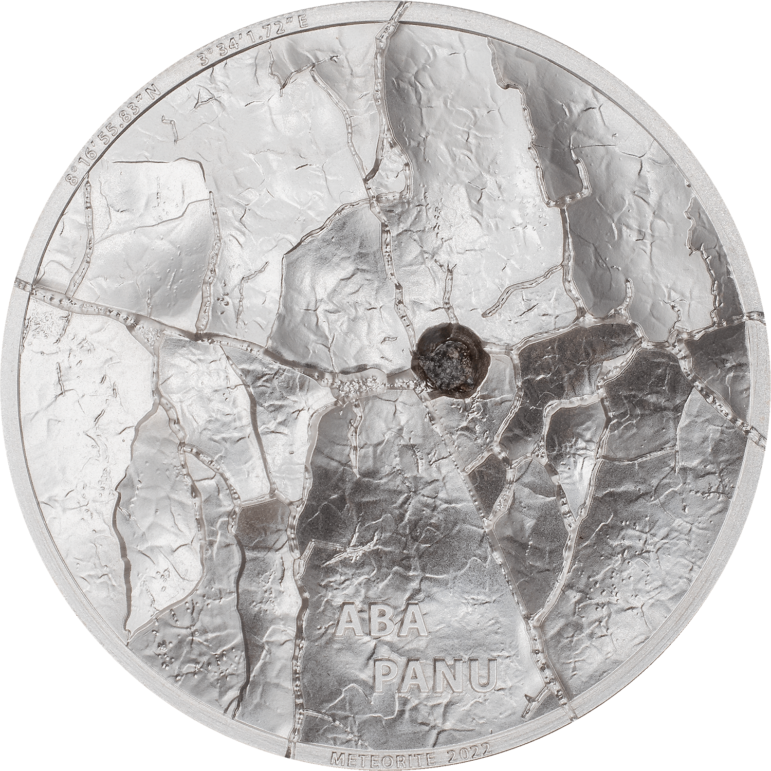 ABA PANU Meteorite Impacts 1 Oz Silver Coin $5 Cook Islands 2022 - PARTHAVA COIN