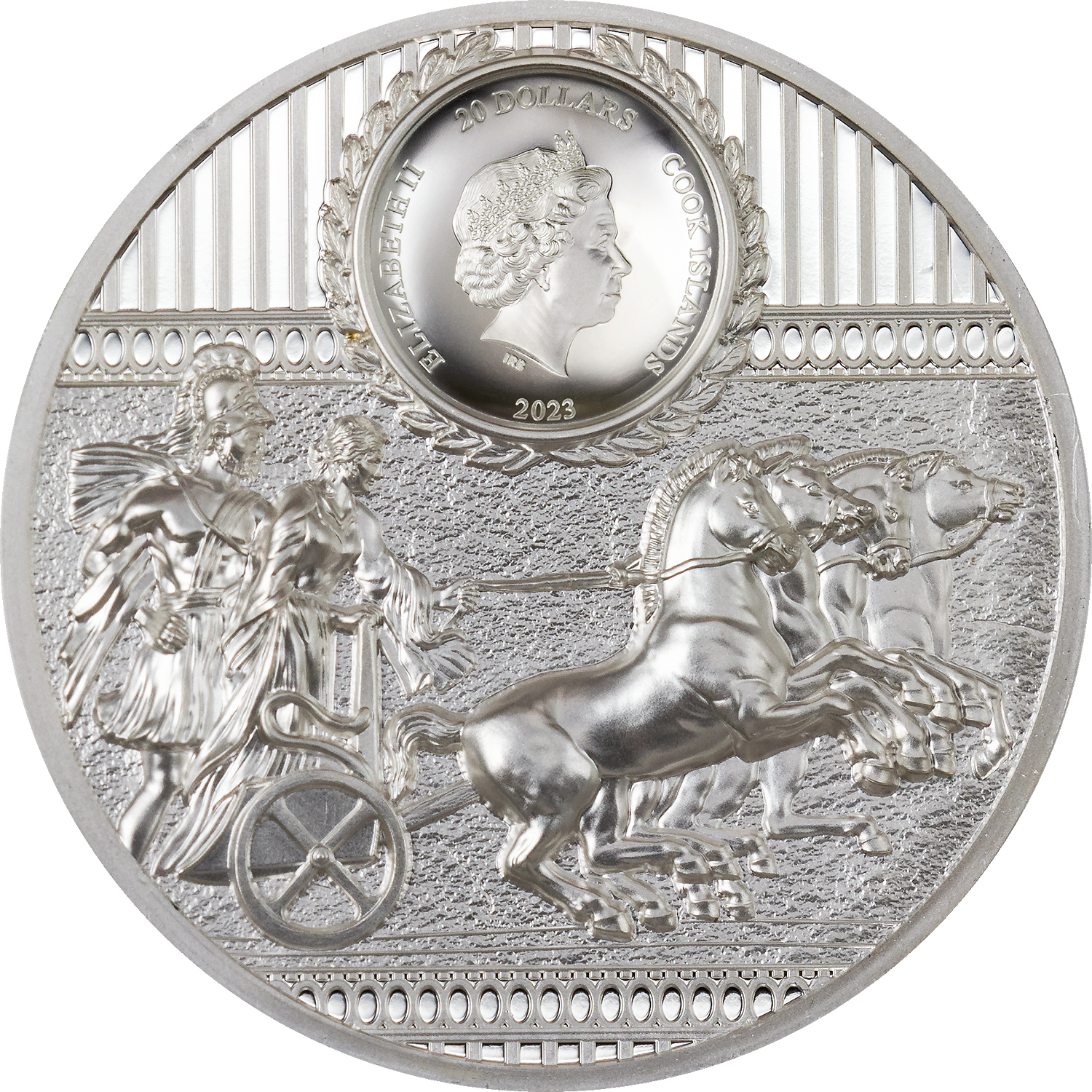 SPARTA 3 Oz Silver Coin $20 Cook Islands 2023