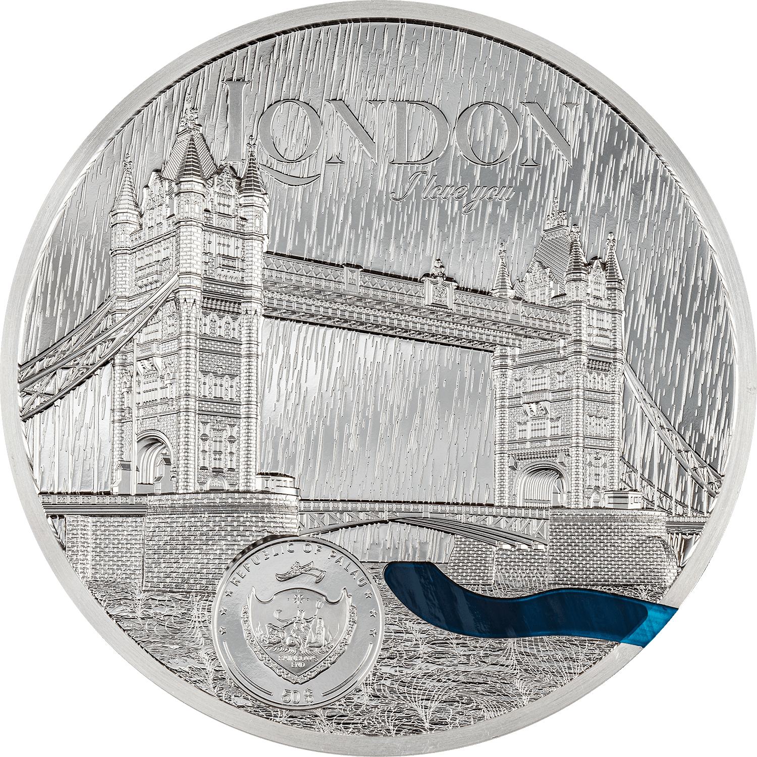 LONDON Tiffany Art Metropolis 1 Kg Kilo Silver Coin $50 Palau 2023 - PARTHAVA COIN