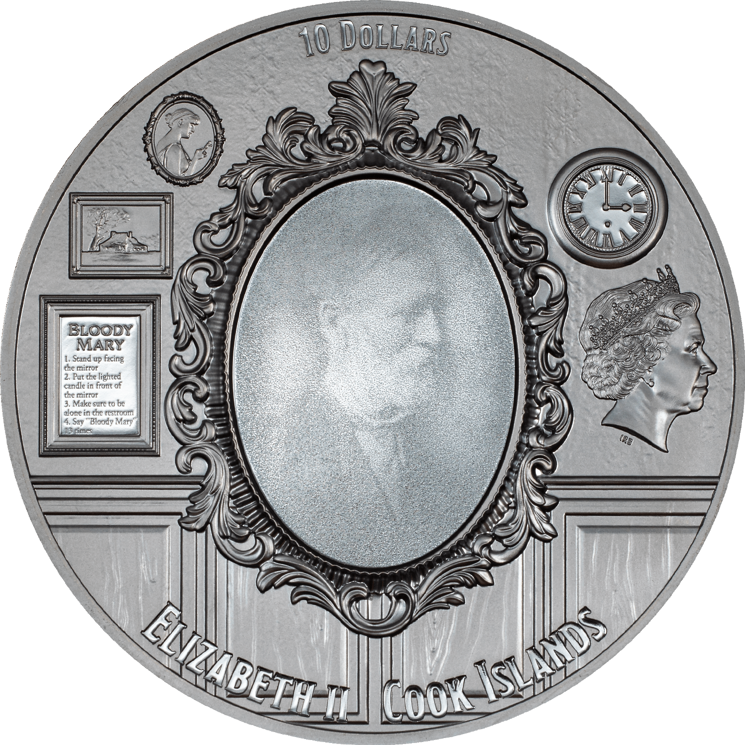 STANLEY Most Haunted Places 2 Oz Silver Coin $10 Cook Islands 2023 - PARTHAVA COIN