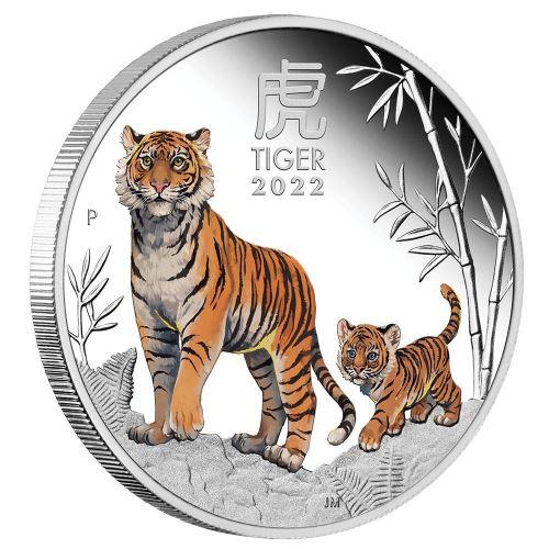 TIGER Lunar Year Series III Set 3x1 Oz Silver Coins $1 Australia 2022 - PARTHAVA COIN