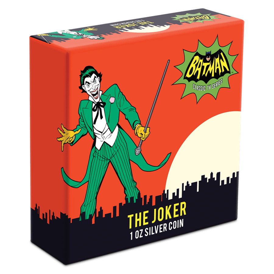 BATMAN™ Classic TV Series - THE JOKER™ 1oz Silver Coin - PARTHAVA COIN