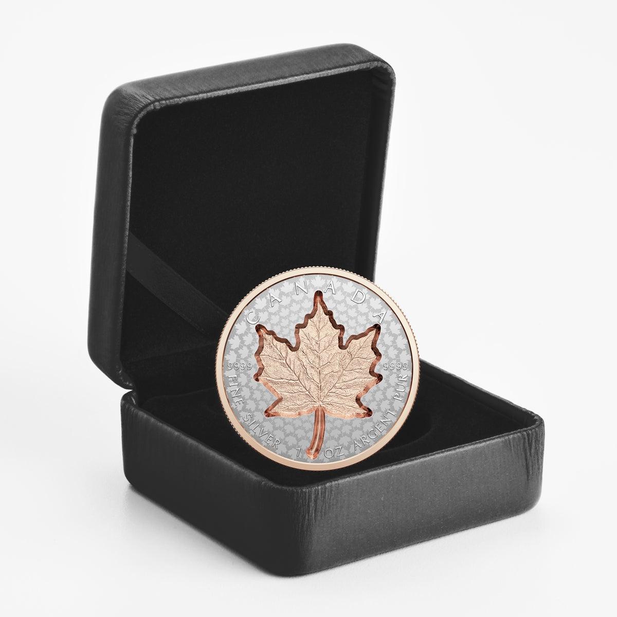SUPER INCUSE SILVER MAPLE LEAF 1 Oz Silver Coin $20 Canada 2022 - PARTHAVA COIN